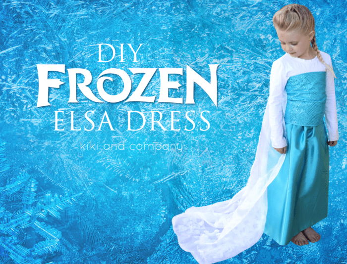 Elsa frozen diy costume