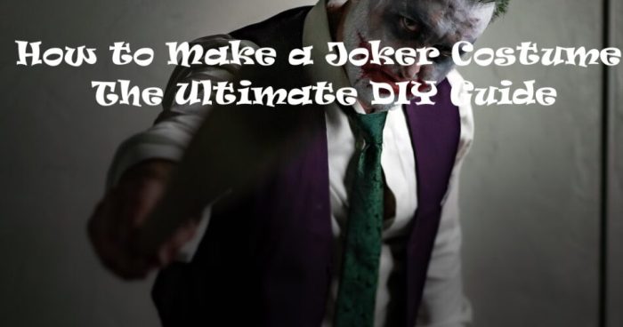 Diy the joker costume