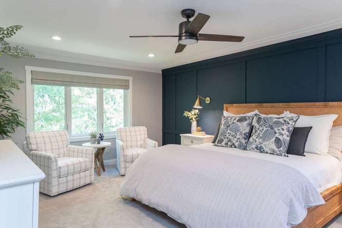 Navy blue bedroom decor ideas