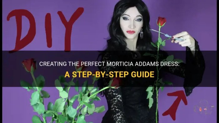 Morticia addams costume diy