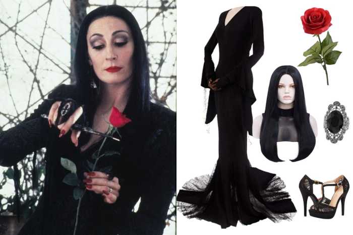 Morticia addams costume diy